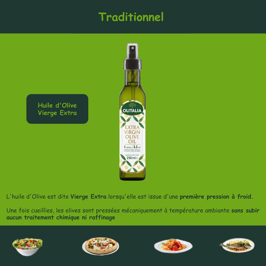Huile d'olive 250 ml nature en spray