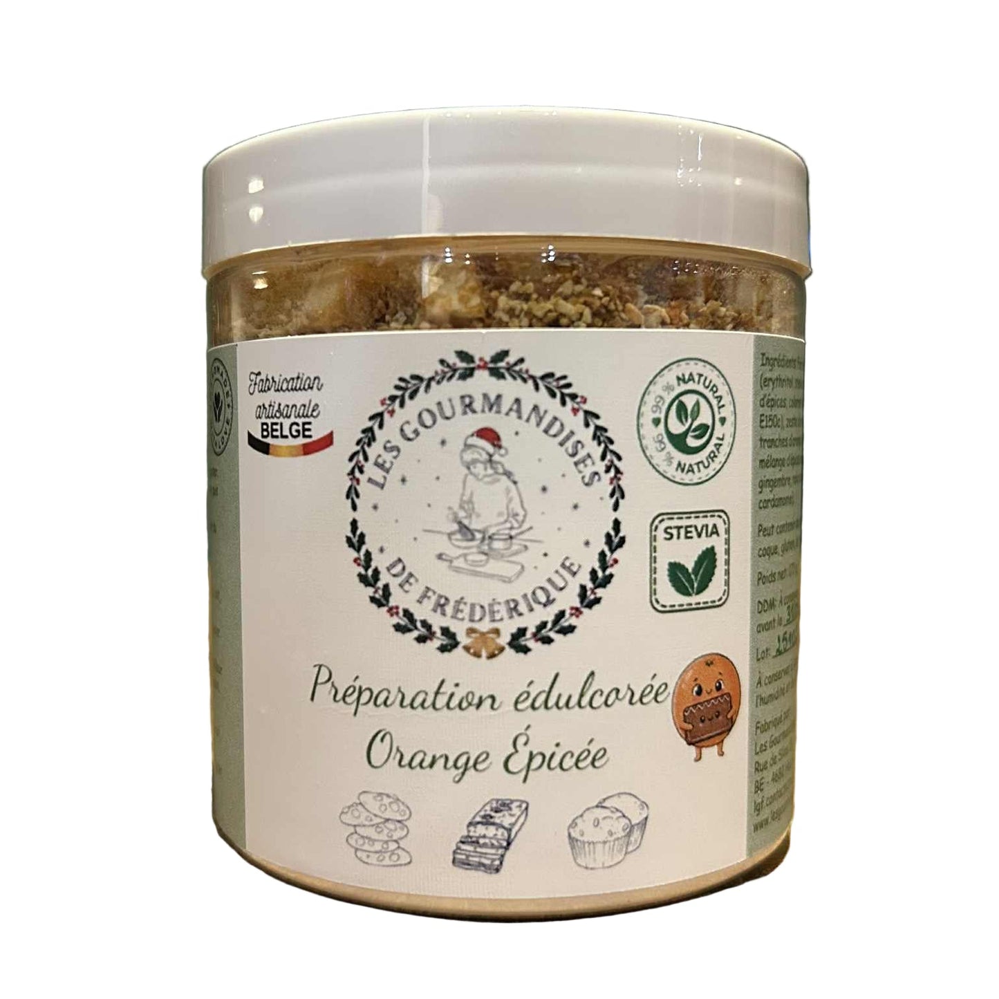 Préparation édulcorée orange épicée - Les Gourmandises de Frédérique