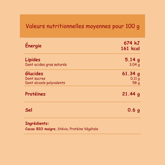 Cacao Protéiné | Nature