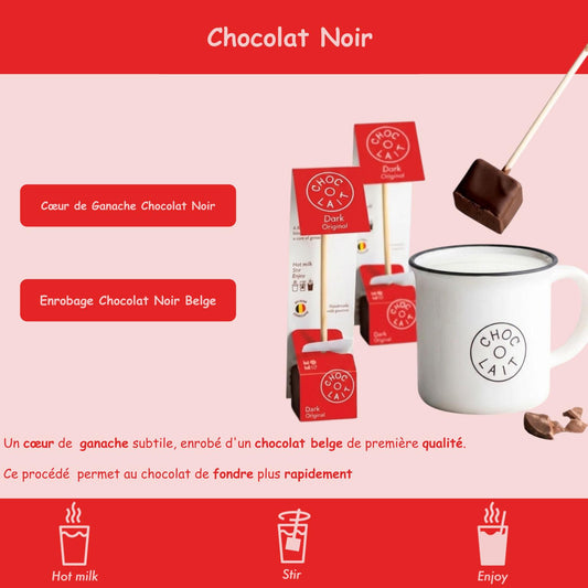Cuillère chocolat chaud 🍫 Chocolat noir
