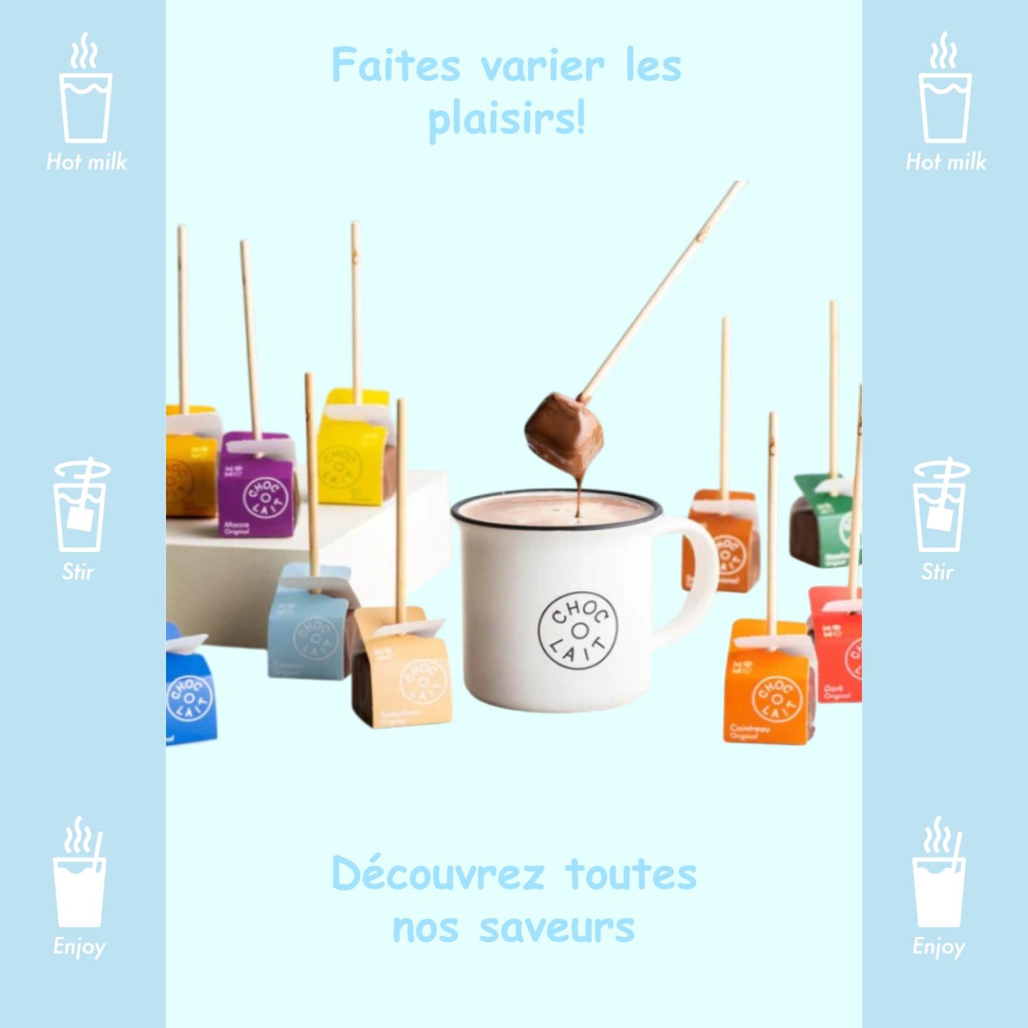 Cuillère chocolat chaud 🥥 Noix de coco