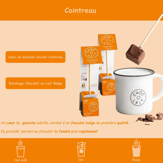 Cuillère chocolat chaud 🍊 Cointreau