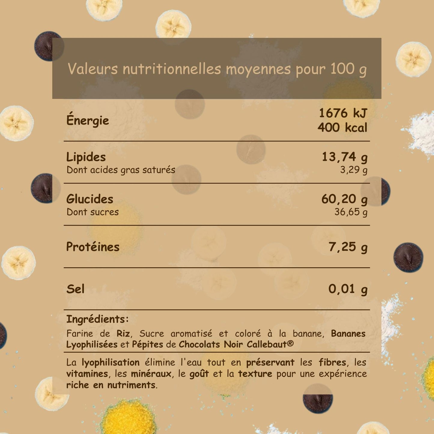 Préparation sans gluten "Choco Bananaaa"