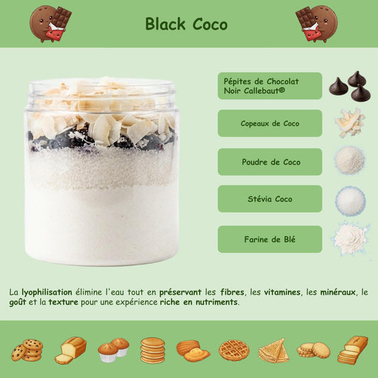 Sweetened "Black Coco" preparation