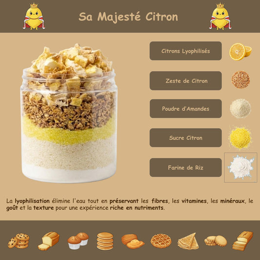 Glutenvrije bereiding "Hare Majesteit Citroen"