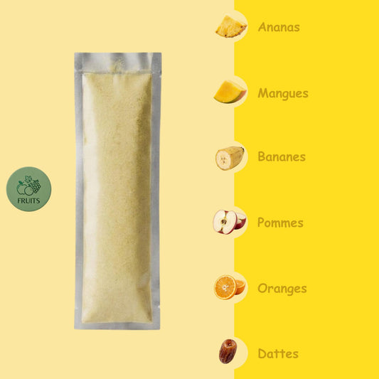 Préparation pour Smoothie & Milkshake | Yellow | Vitalité - 100 % Pur Fruits