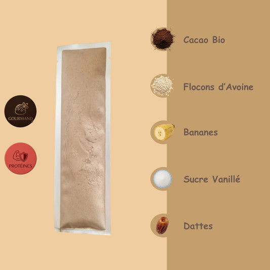Préparation pour Milkshake | Chocolat Banane | Intense - Gourmand & Protéine