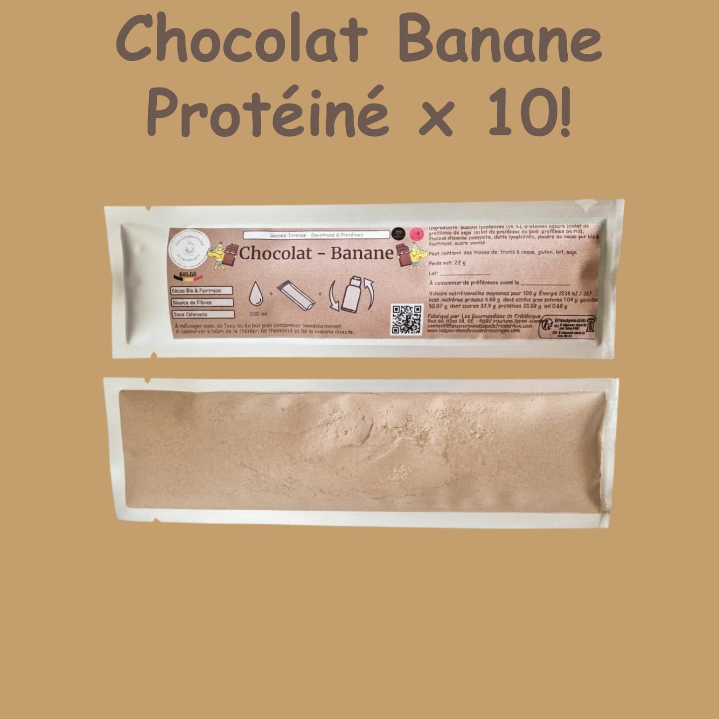 Préparation pour Milkshake | Chocolat Banane | Intense - Gourmand & Protéine
