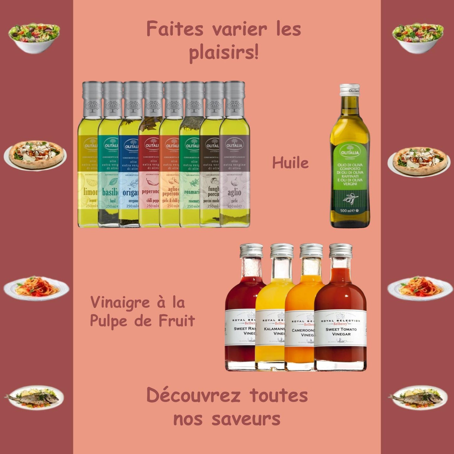 Vinaigre à la pulpe de framboises