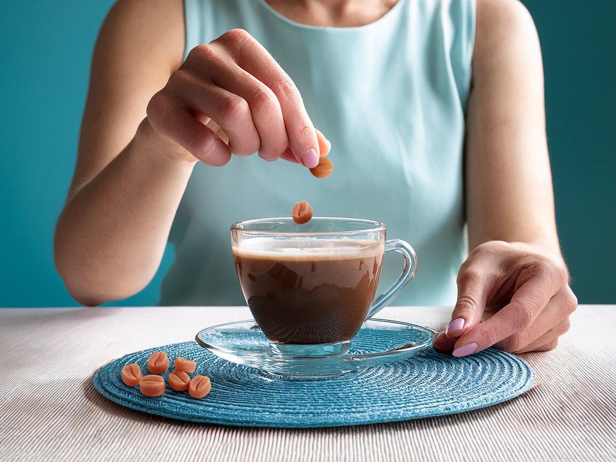 Perles de café caramel