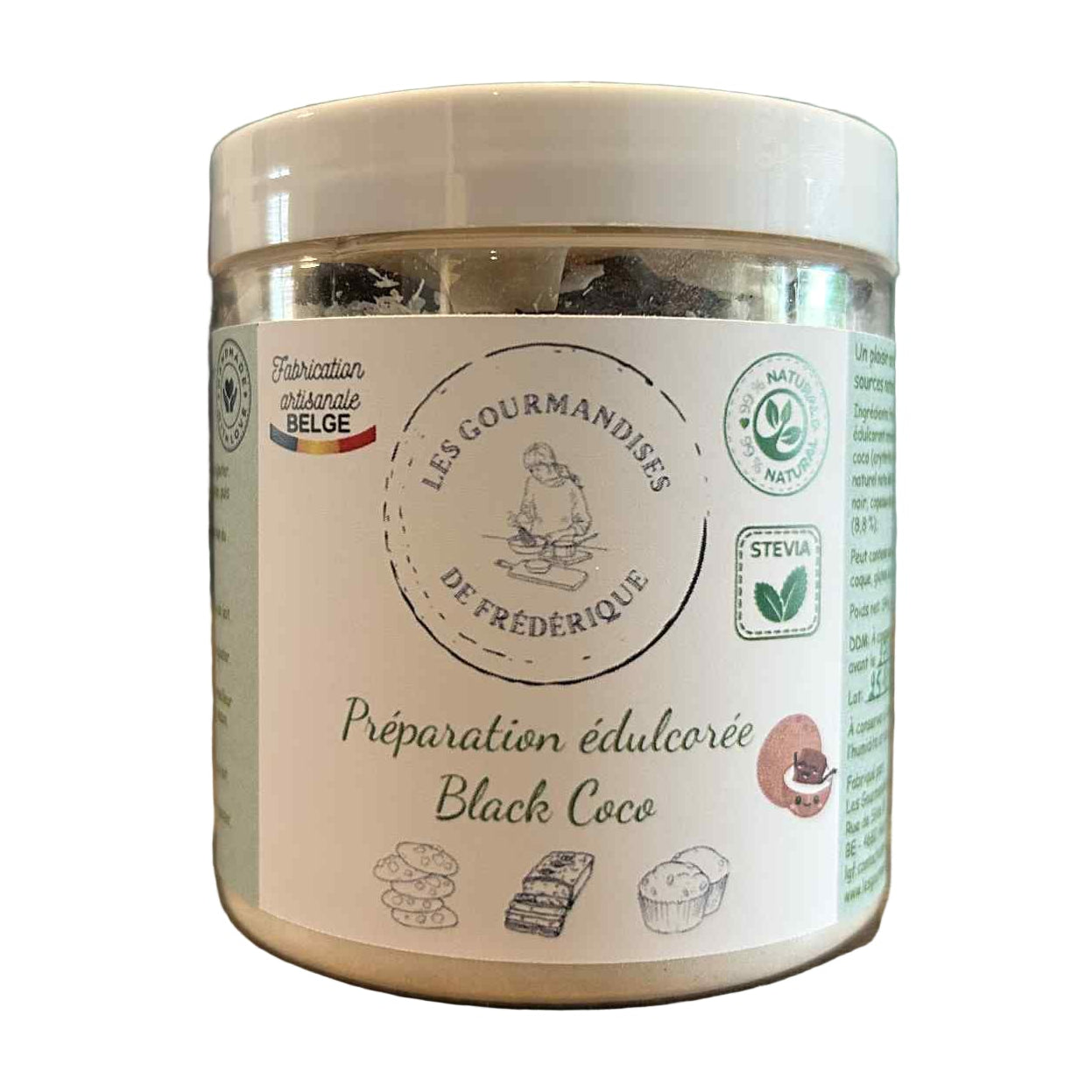 Préparation édulcorée Black Coco - Les Gourmandises de Frédérique