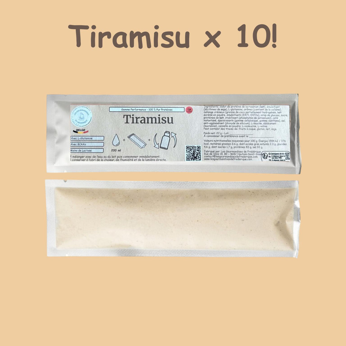 Préparation pour Smoothie & Milkshake | Tiramisu | Performance - 100 % Pur Protéine