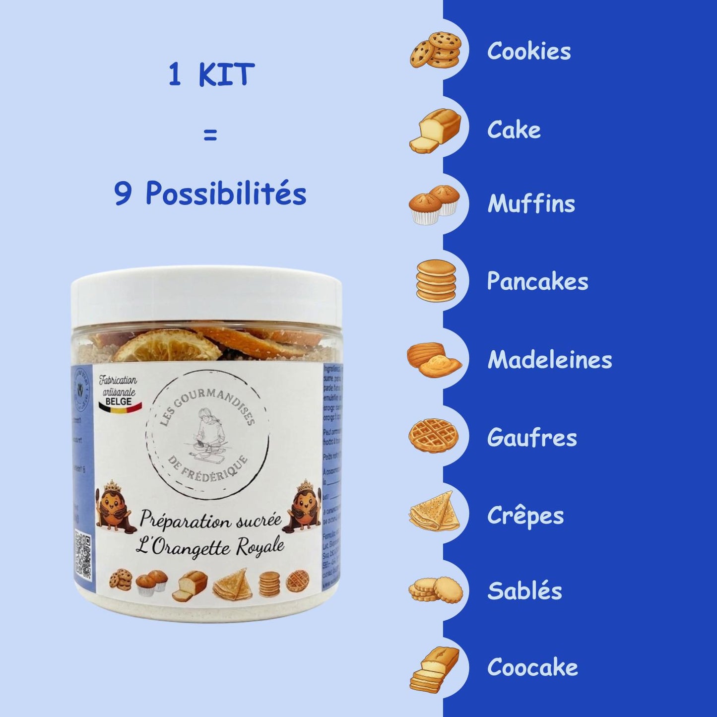 Préparation sucrée L'Orangette Royale