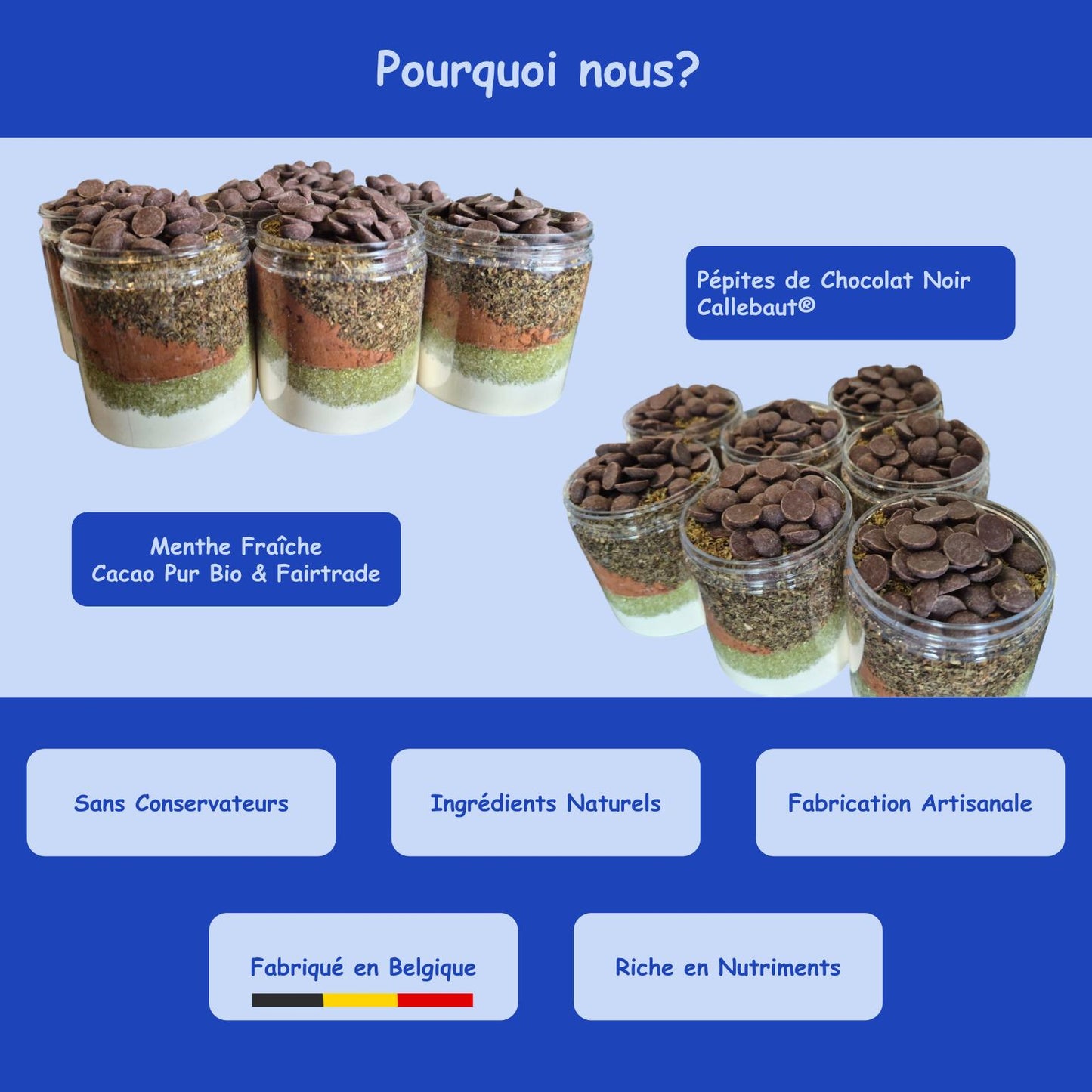 Préparation sucrée Choco Menthe