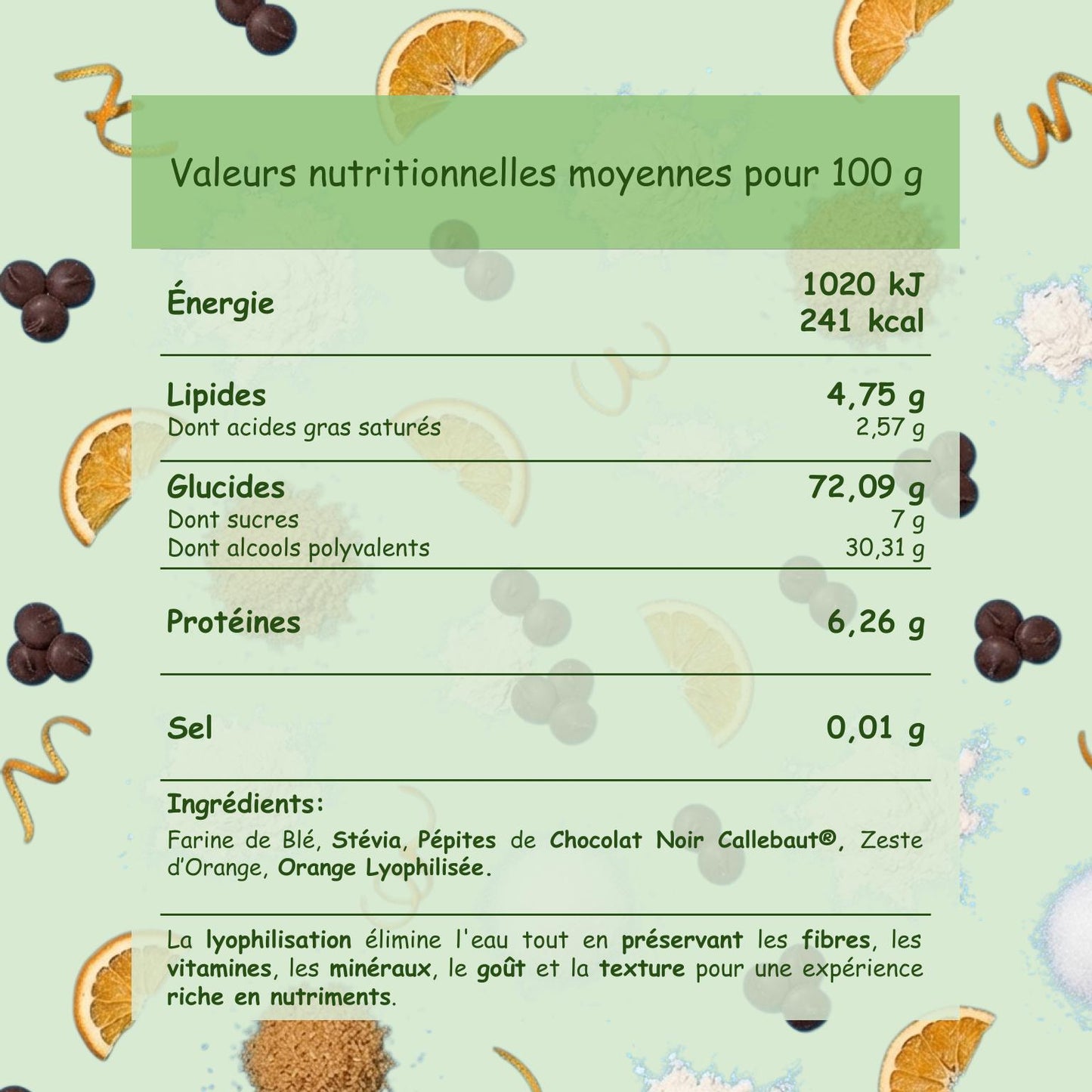 Préparation édulcorée L'Orangette Royale