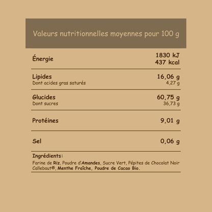 Préparation sans gluten Choco Menthe