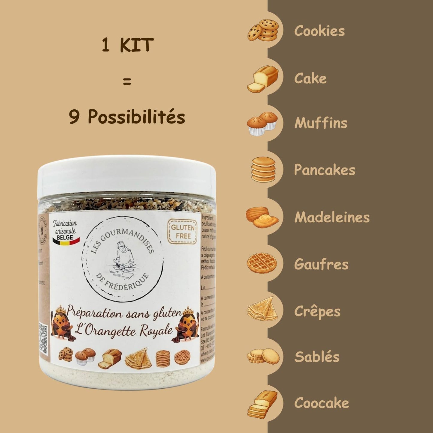 Préparation sans gluten L'Orangette Royale