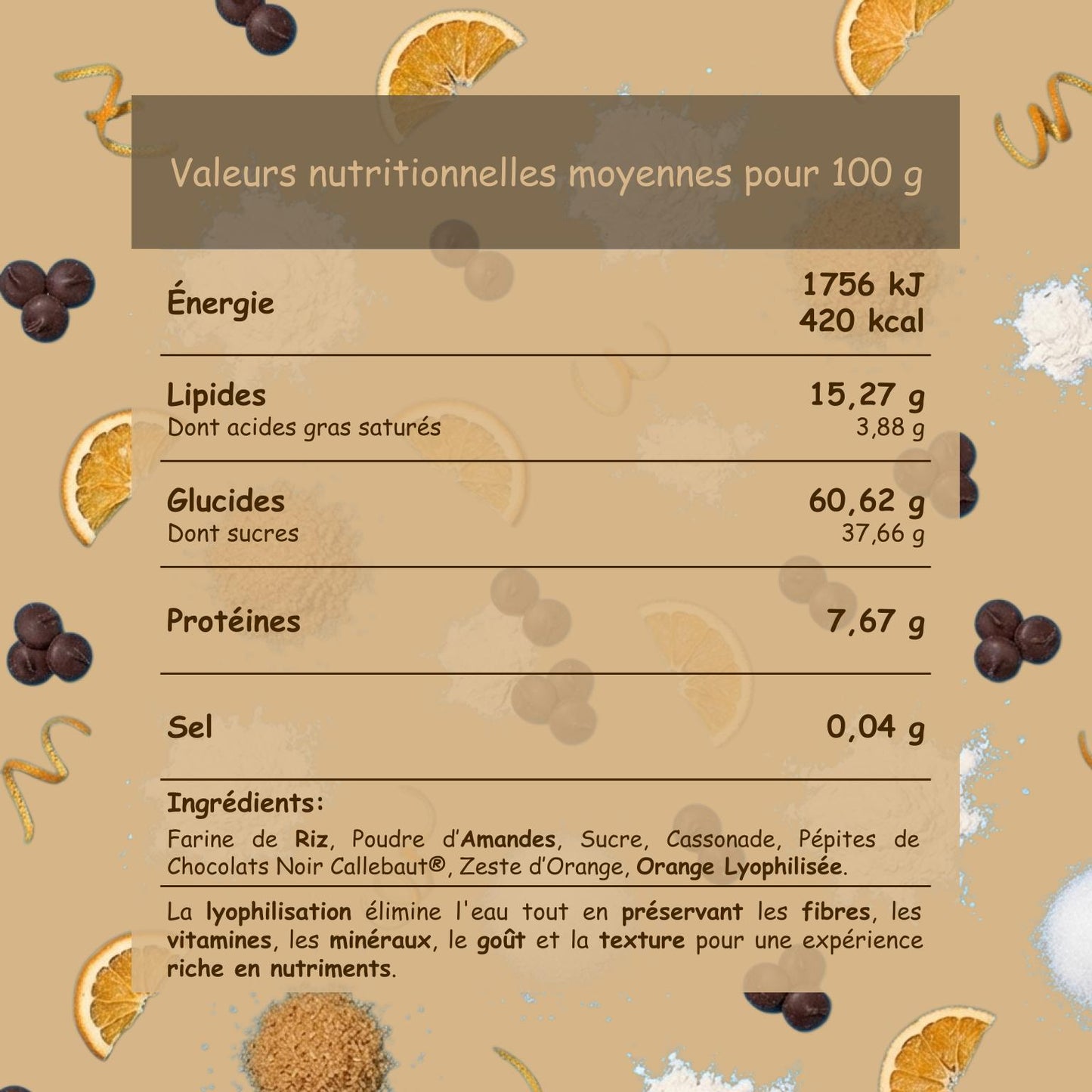 Préparation sans gluten L'Orangette Royale