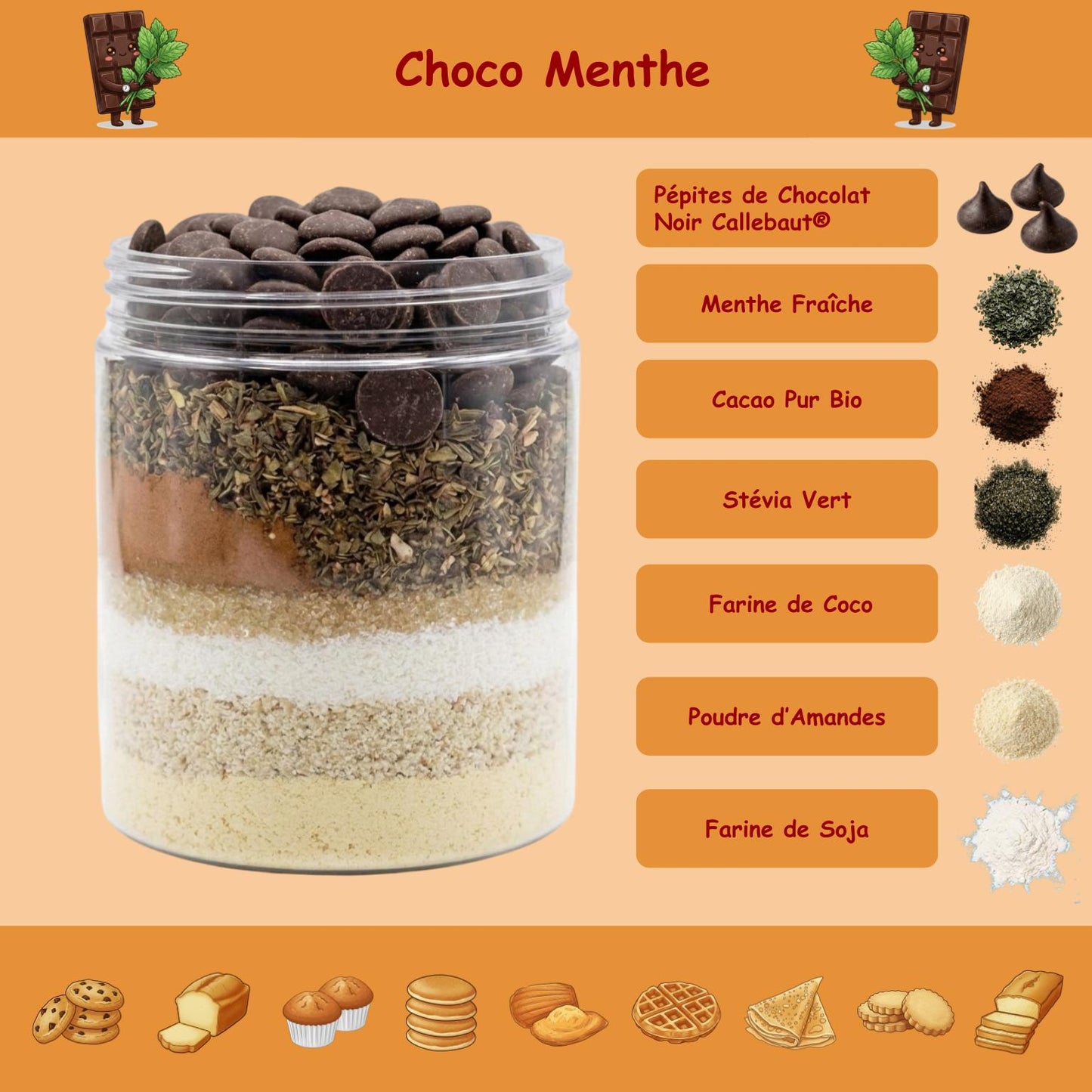 Préparation protéinée Choco Menthe