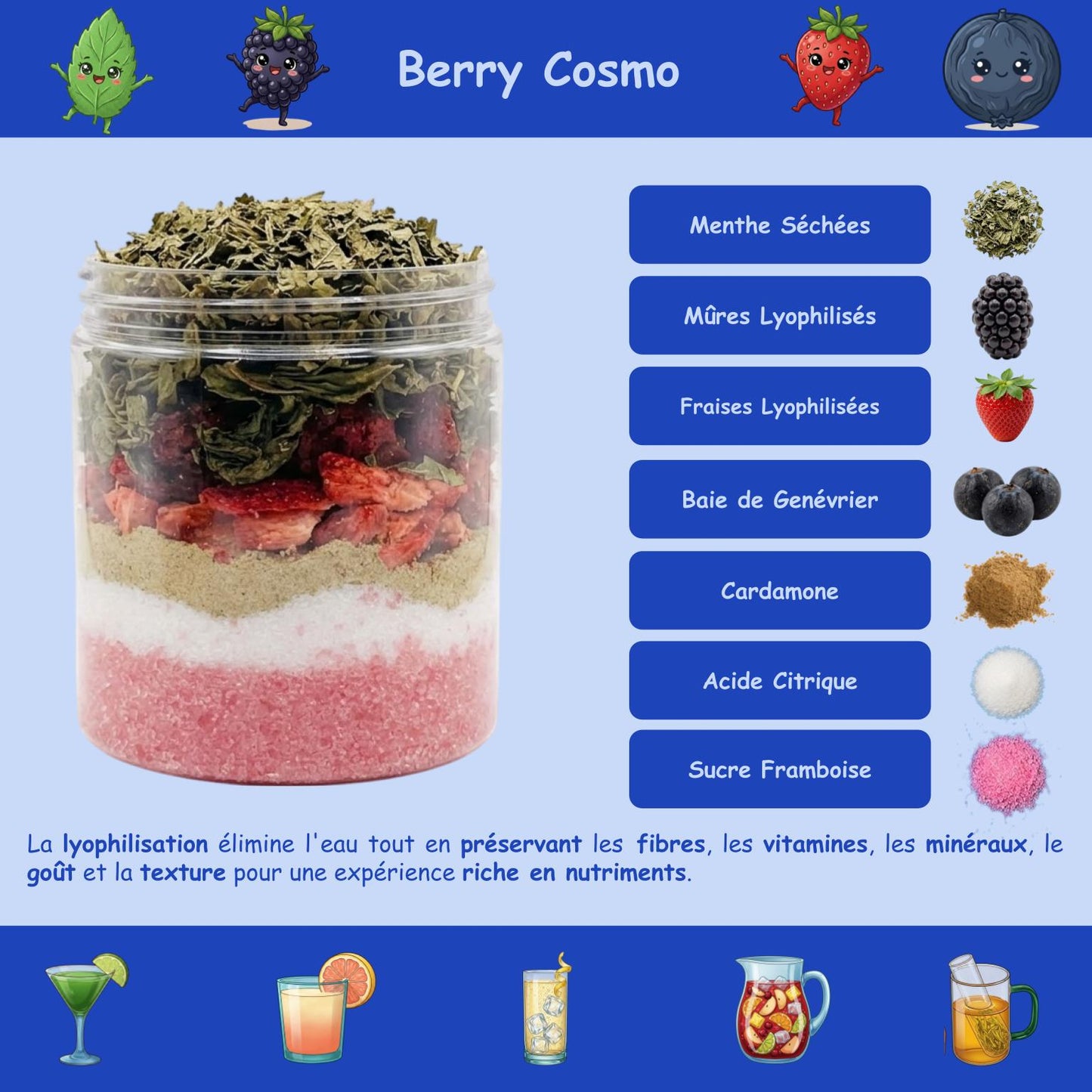Mix Sweet Drink Berry Cosmo