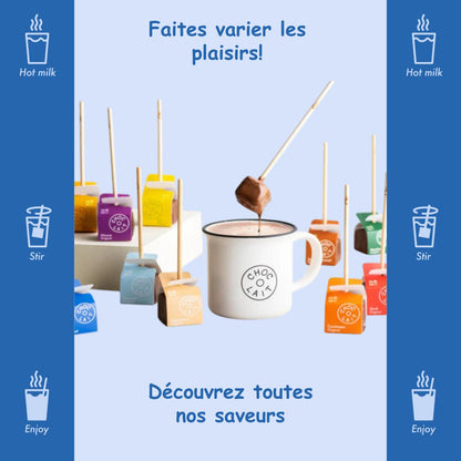 Cuillère chocolat chaud 🍫 Chocolat au lait