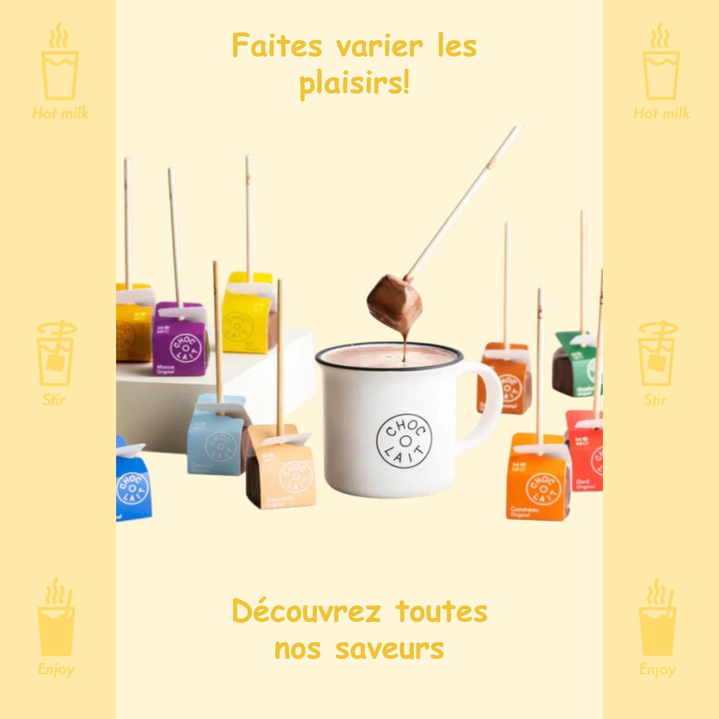 Cuillère chocolat chaud 🍫 Vanille