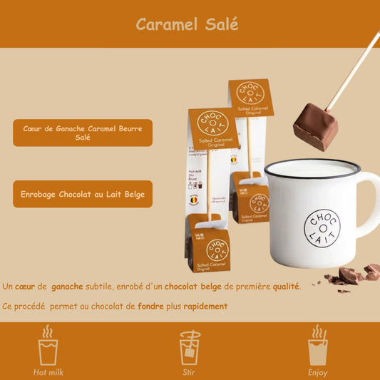 Cuillère chocolat chaud 🍫 Caramel salé