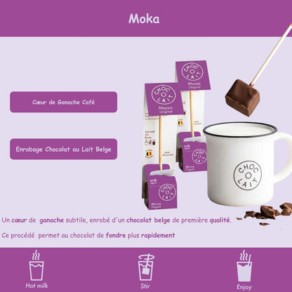 Cuillère chocolat chaud ☕ Moka