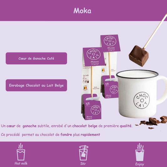 Cuillère chocolat chaud ☕ Moka