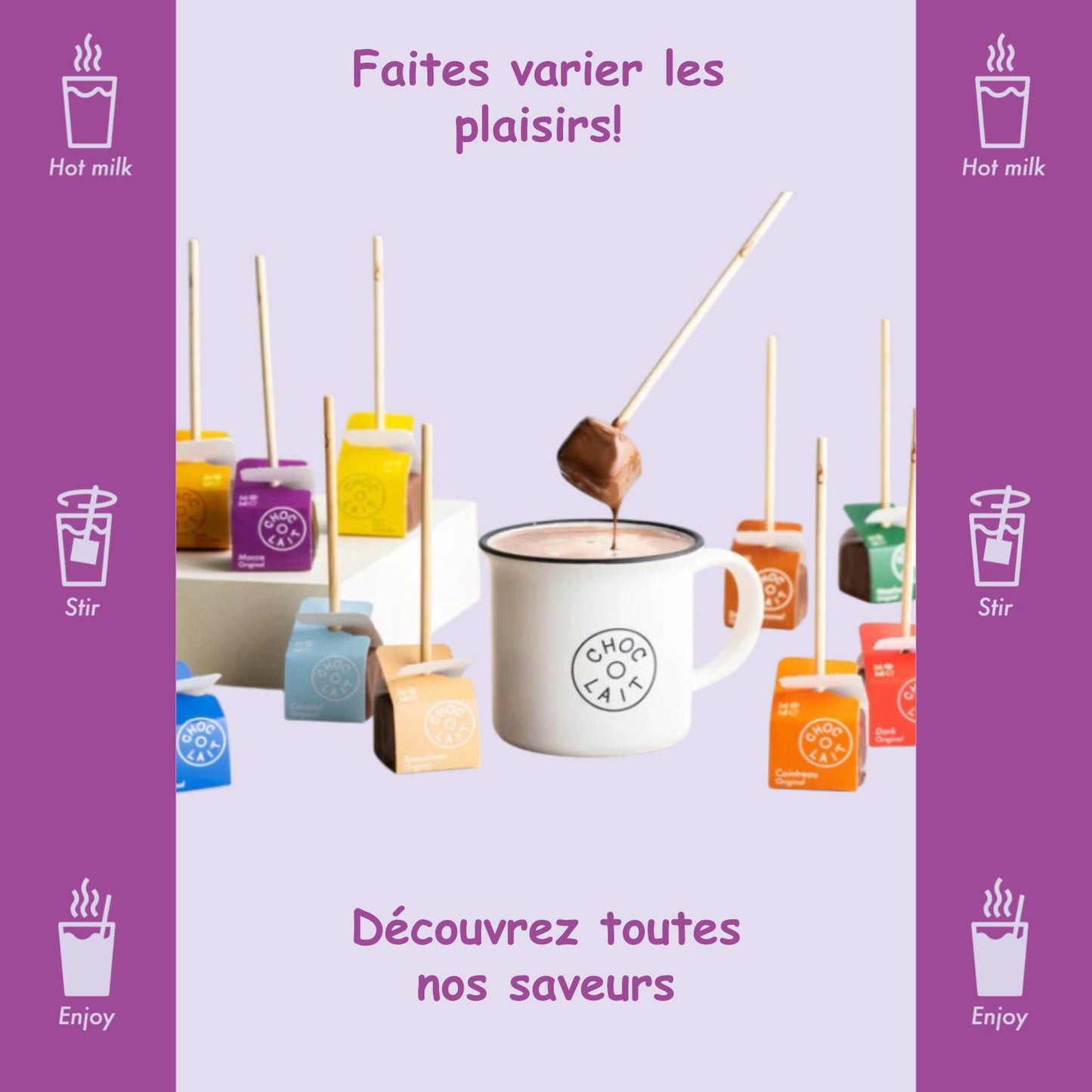 Cuillère chocolat chaud ☕ Moka