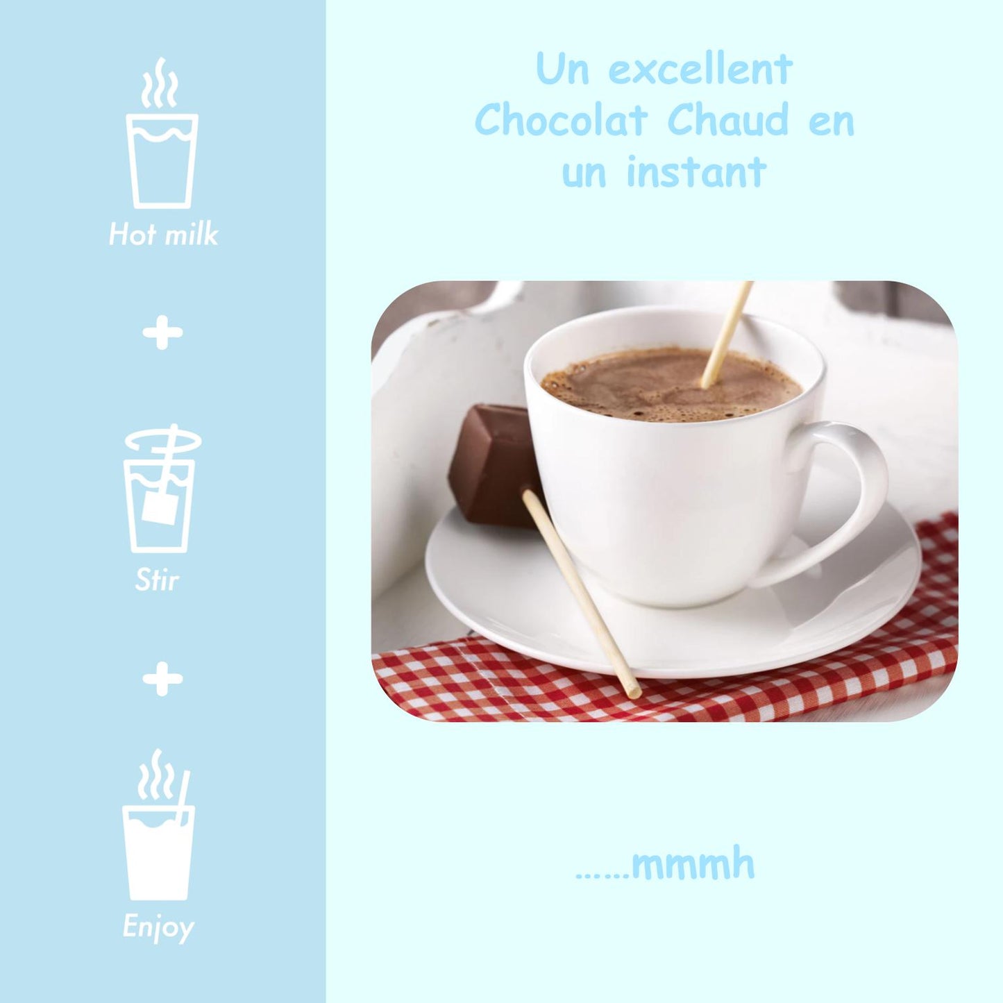 Cuillère chocolat chaud 🥥 Noix de coco