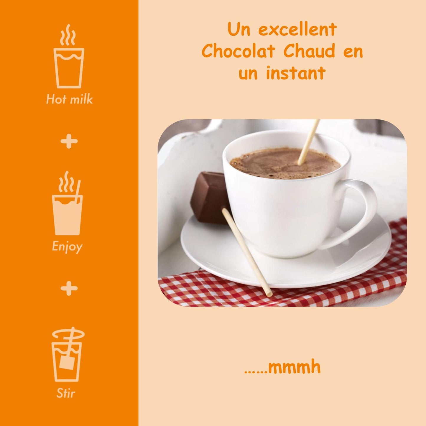 Cuillère chocolat chaud 🍊 Cointreau