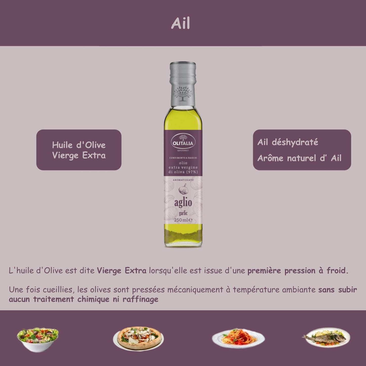 Garlic flavored oil 