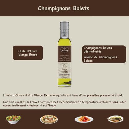 Huile aromatisée champignons