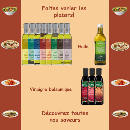 Huile aromatisée ail et piment
