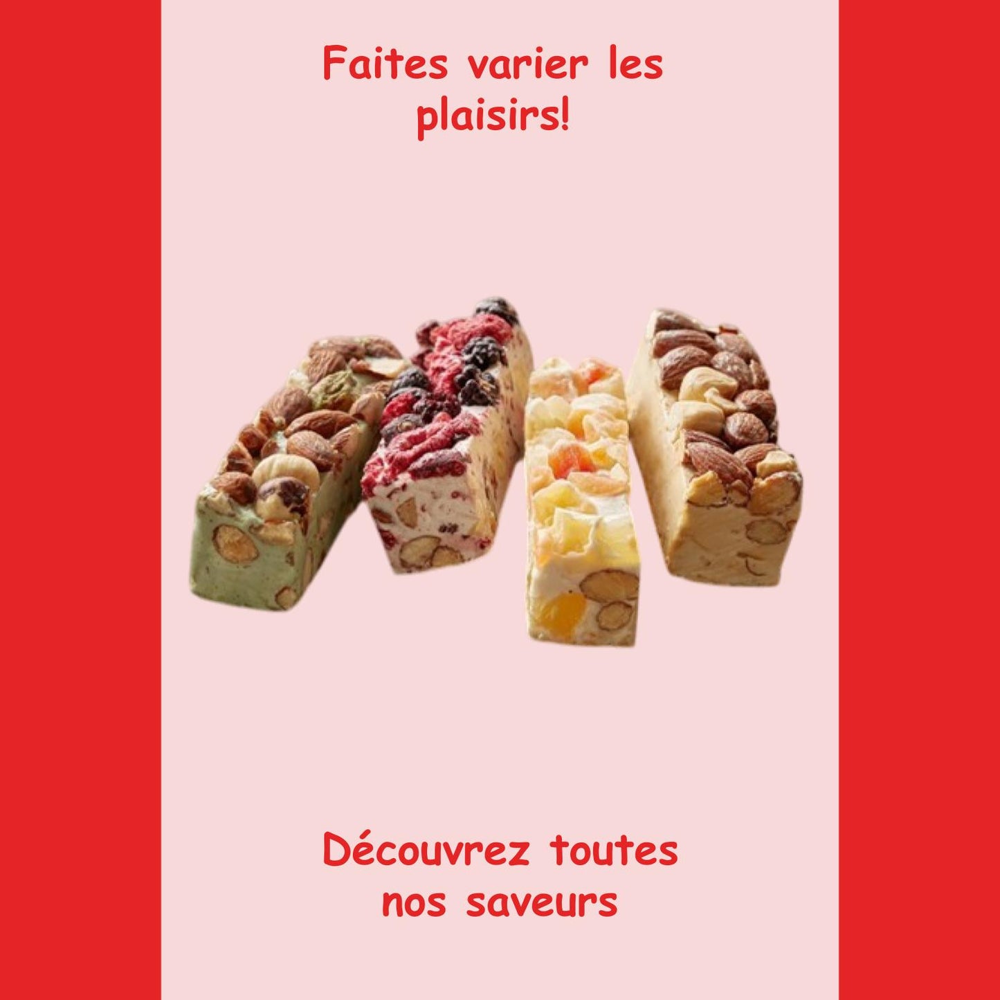 Nougat fruits rouges