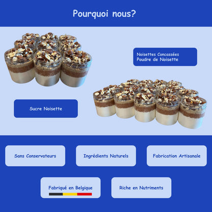 Préparation sucrée "La noisette qui rend fou"