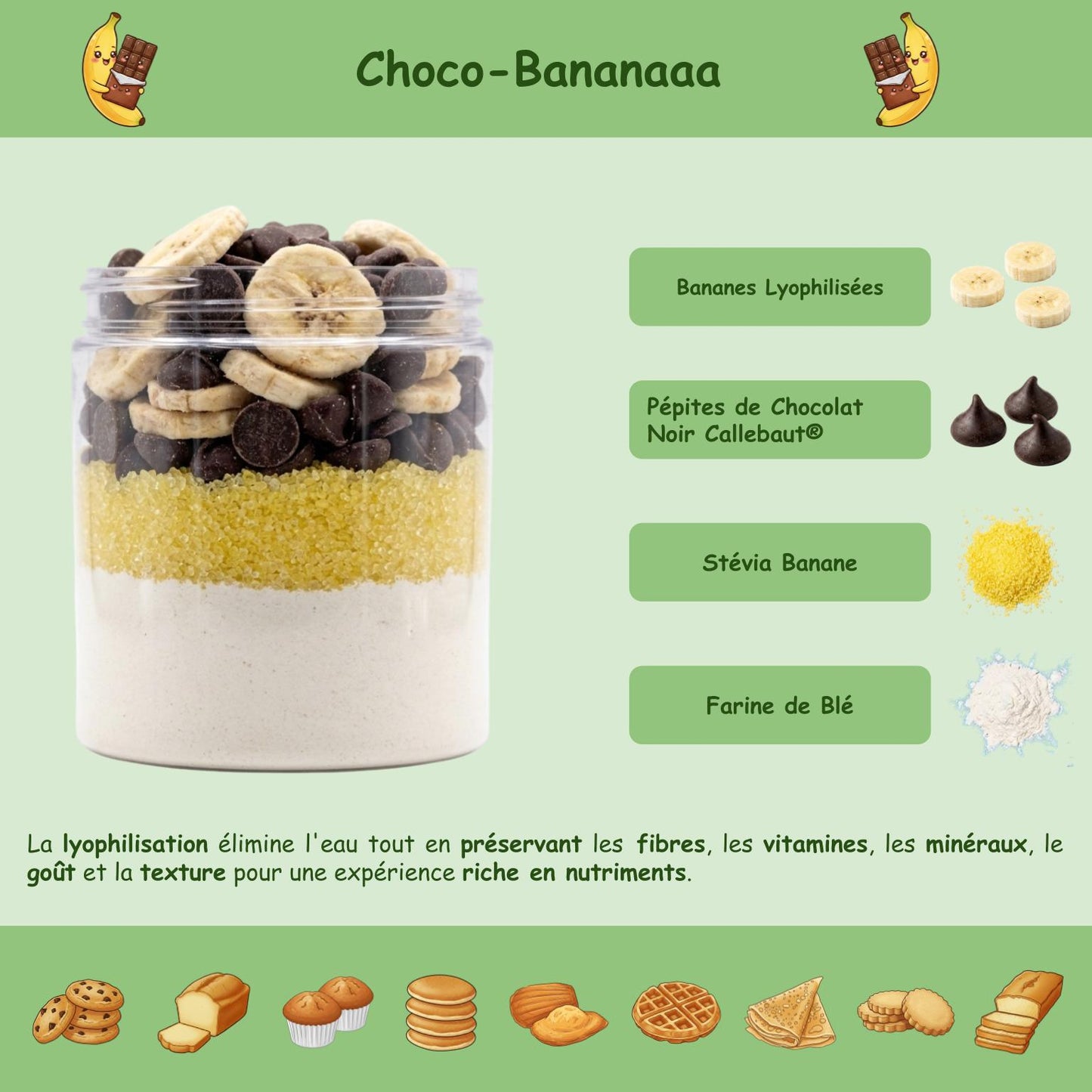 Préparation édulcorée "Choco Bananaaa"