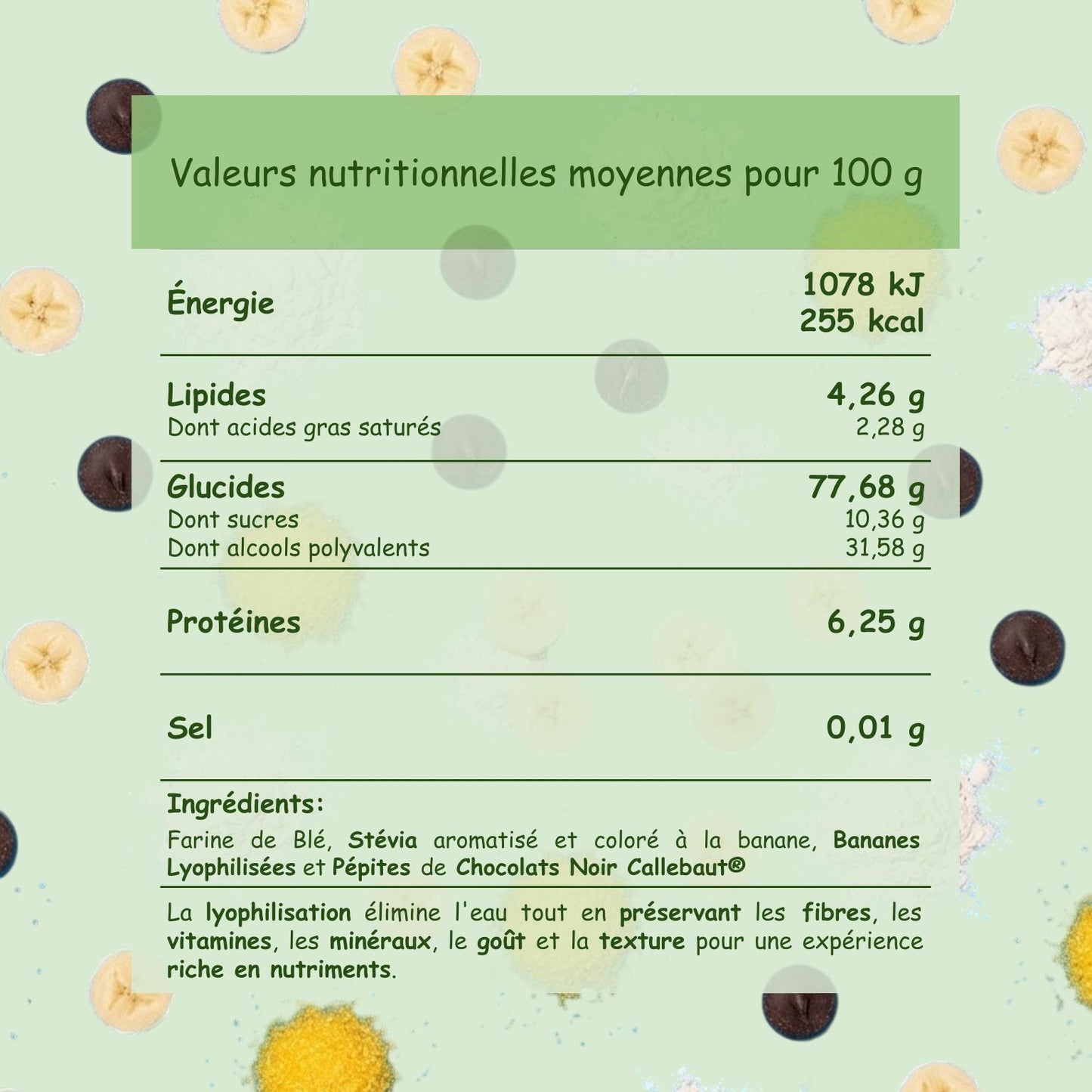 Préparation édulcorée "Choco Bananaaa"