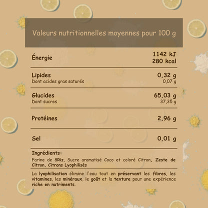 Préparation sans gluten "Sa Majesté Citron"