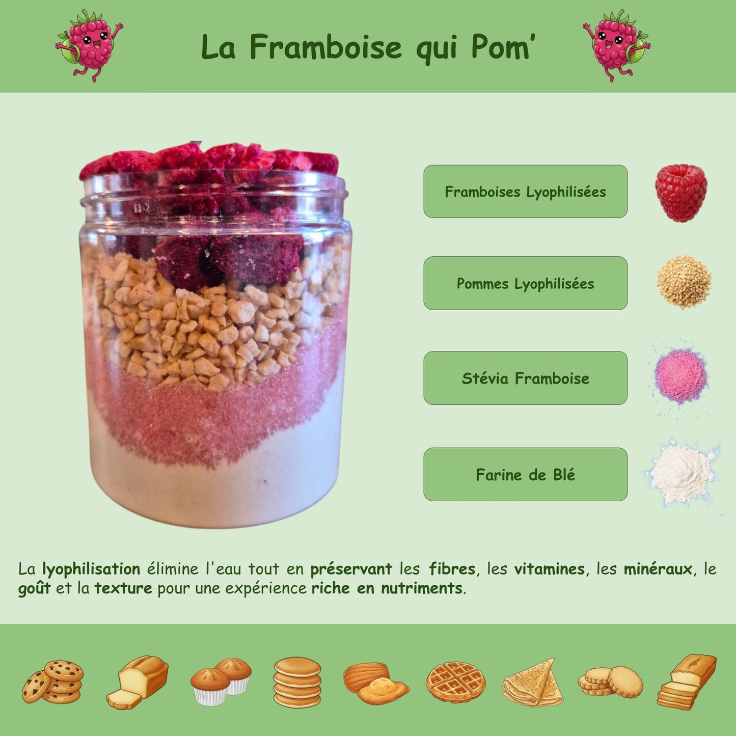 Préparation édulcorée La Framboise qui Pom' - Exclusivité Temporaire!