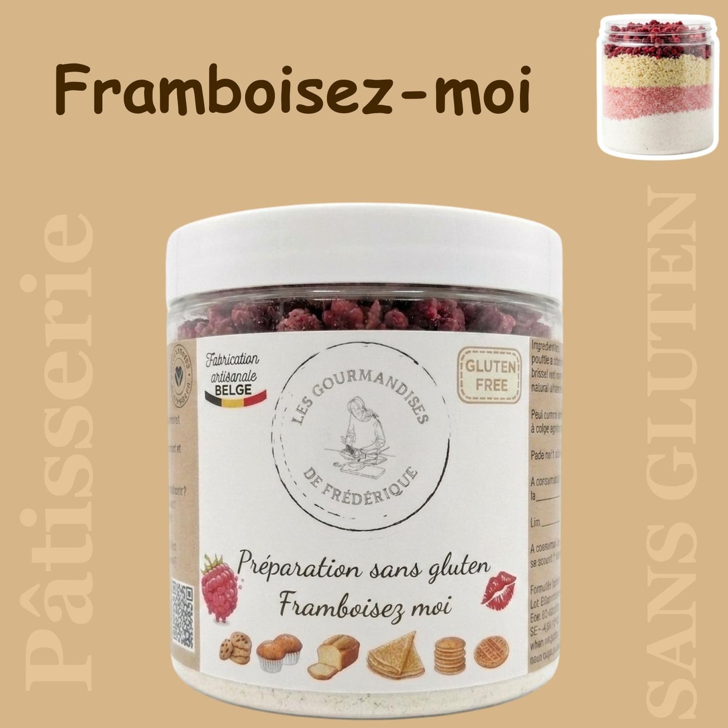 Gluten-free preparation "Raspberry me!"