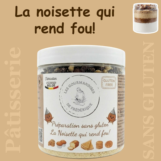 Gluten-free preparation "The hazelnut that drives you crazy"