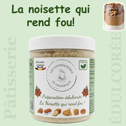 Sweetened preparation "The hazelnut that drives you crazy"