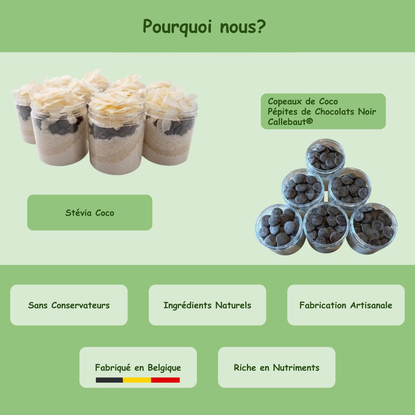 Préparation édulcorée "Black Coco"