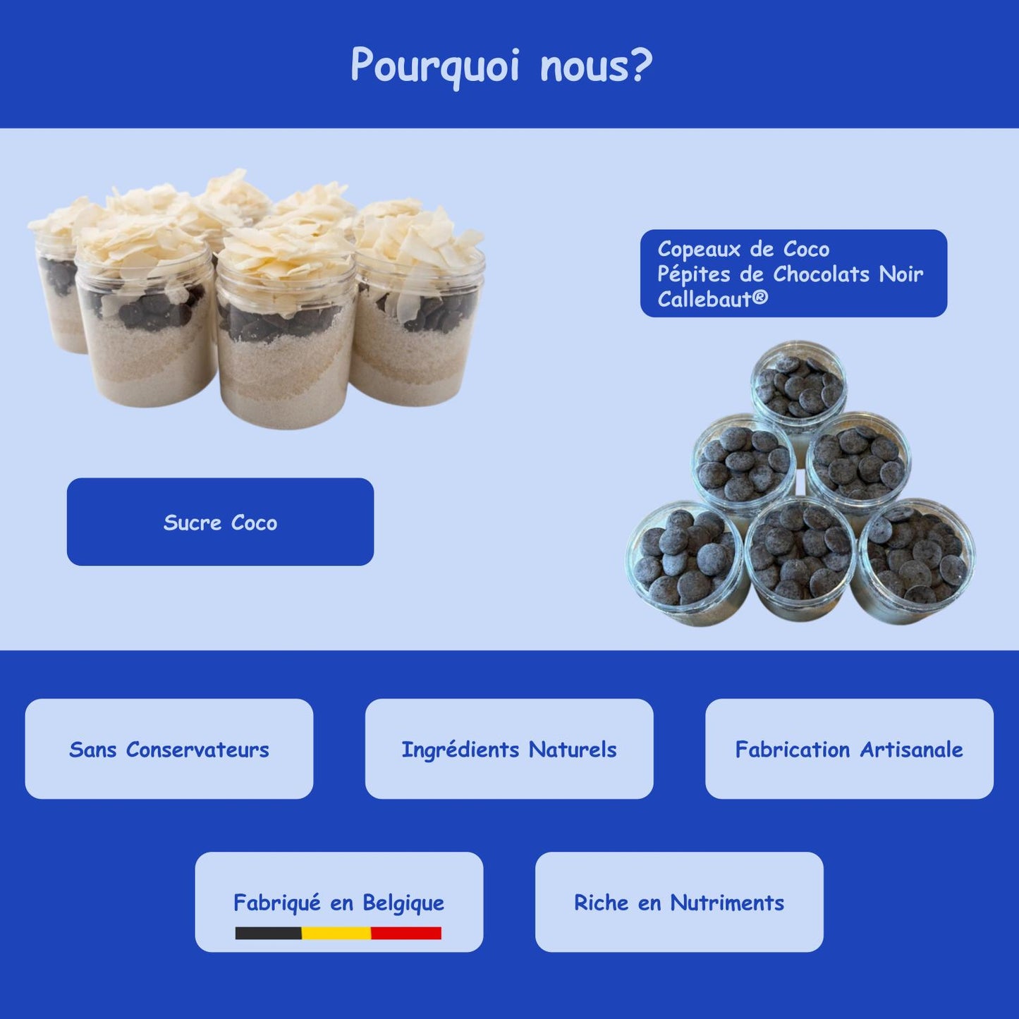 Préparation sucrée "Black Coco"