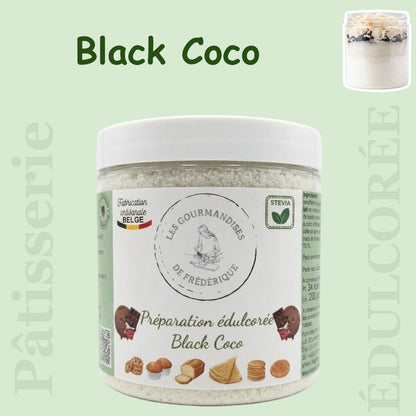 Sweetened "Black Coco" preparation