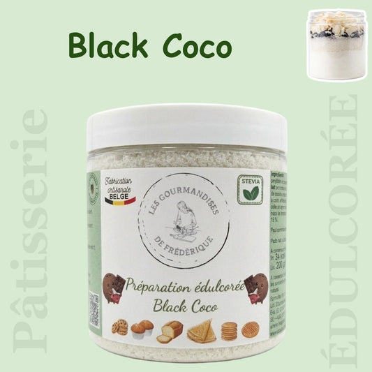 Sweetened "Black Coco" preparation