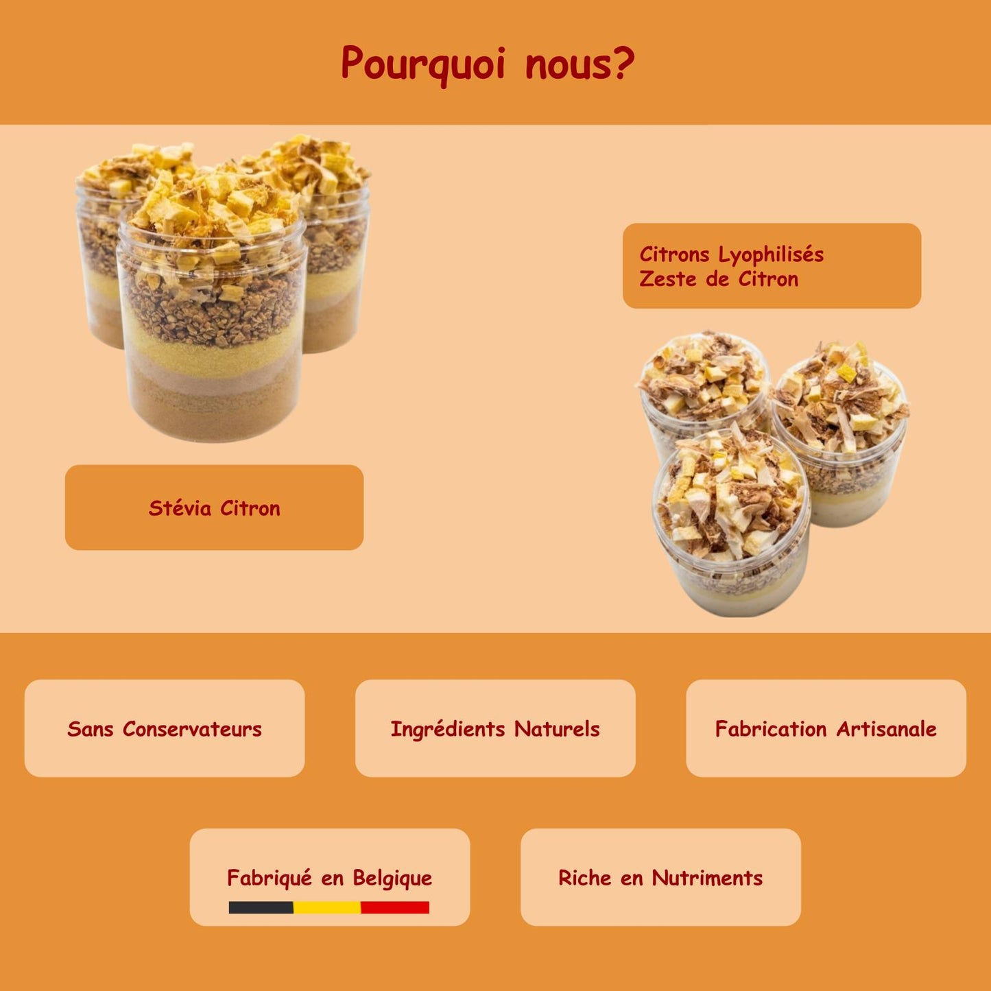 Préparation protéinée "Sa Majesté Citron"