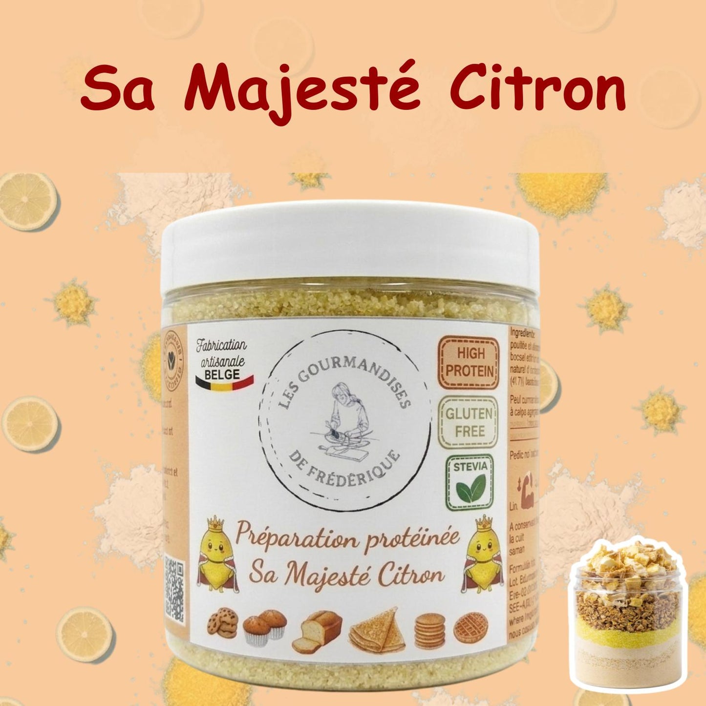 Préparation protéinée "Sa Majesté Citron"